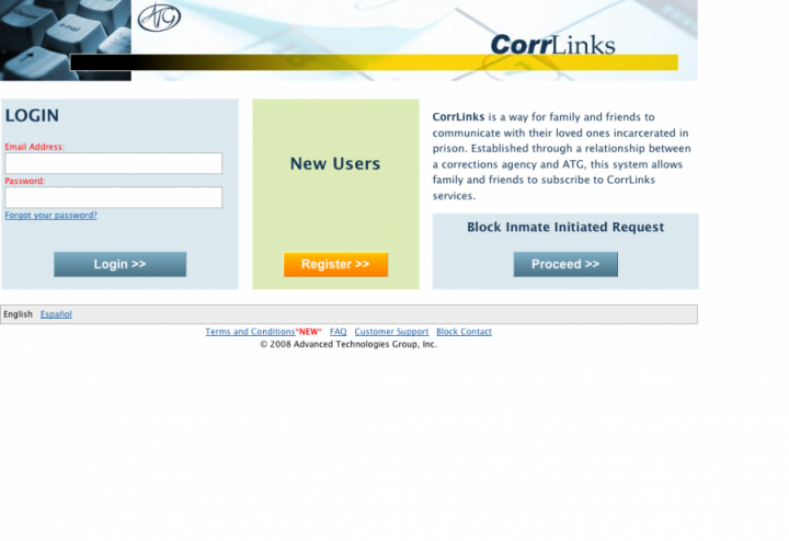 Corrlinks Home Page