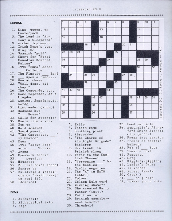 Crossword 28.0