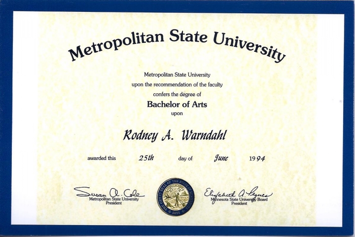 Metropolitan State University Bachelor of Arts