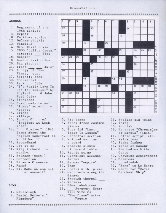 Crossword 33.0