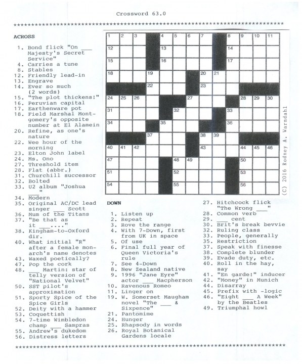 Crossword 63.0