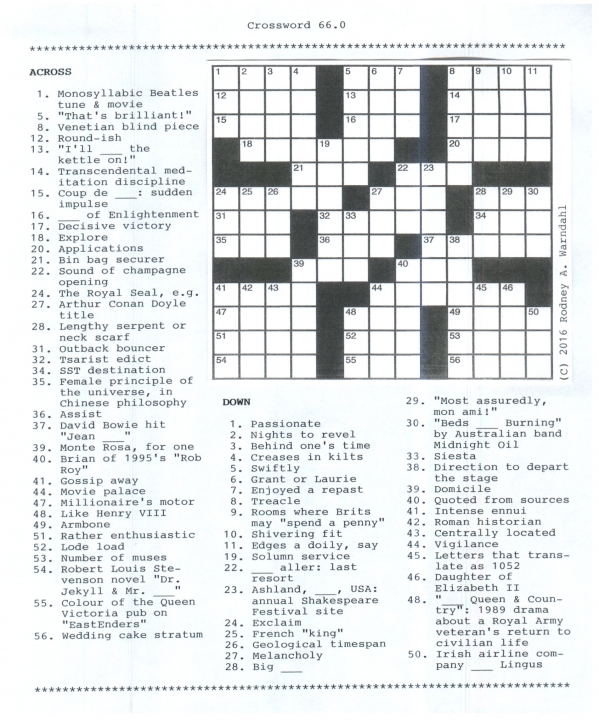 Crossword 66.0