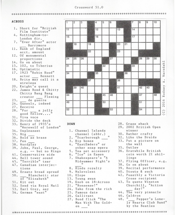 Crossword 51.0