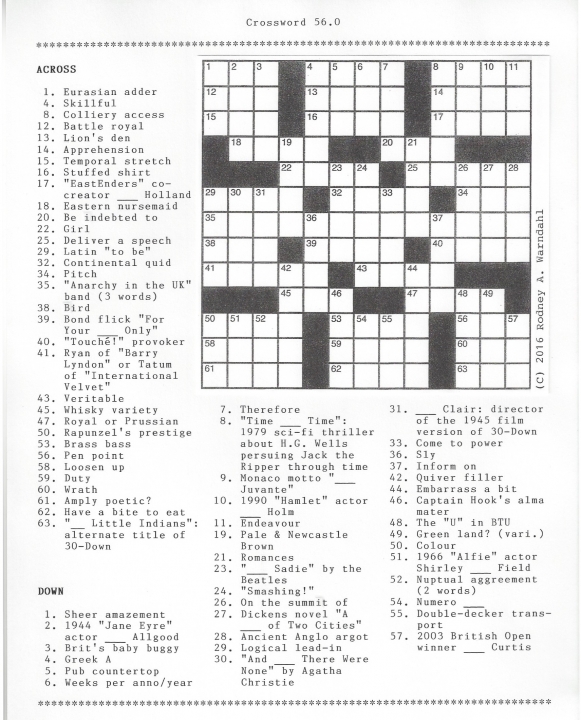 Crossword 56.0