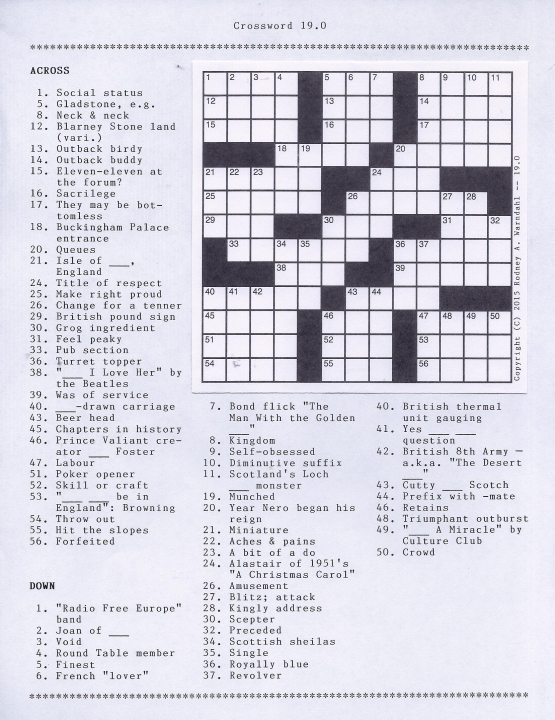 Crossword 19.0