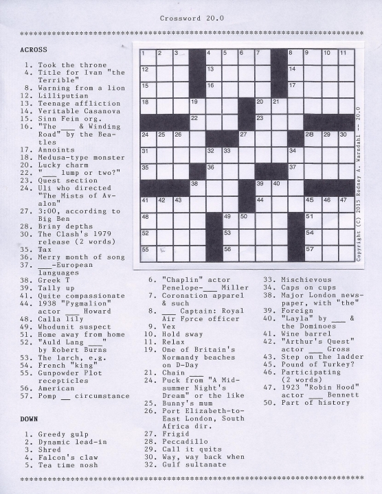Crossword 20.0