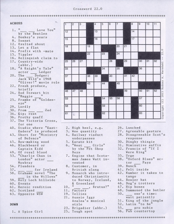 Crossword 22.0