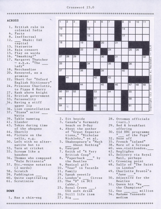 Crossword 23.0