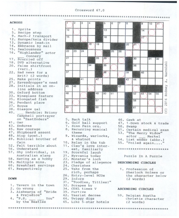 Crossword 67.0