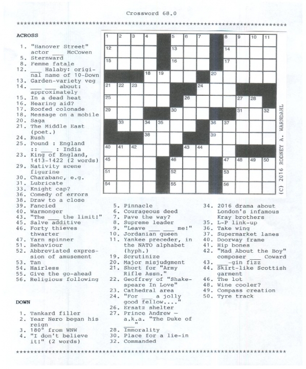 Crossword 68.0