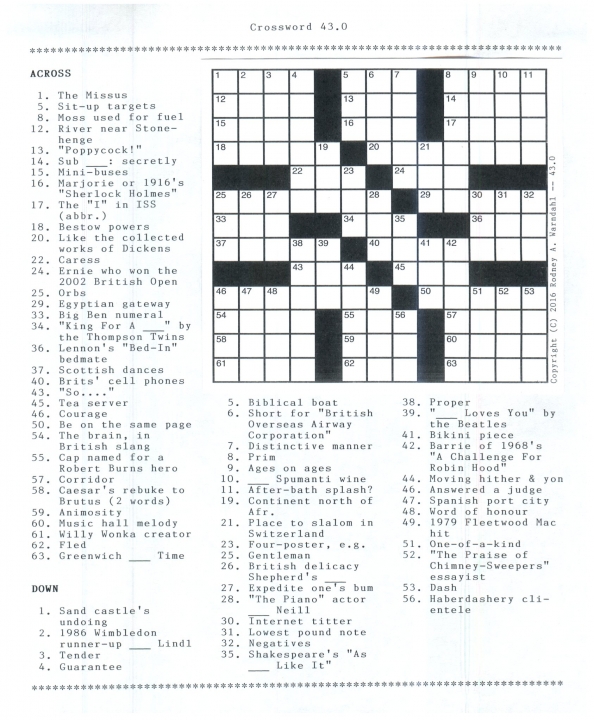 Crossword 43.0