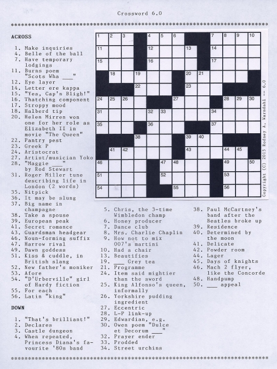 Crossword 6.0